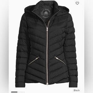 Moose Knuckles Quilted Burgandy Air down jacket